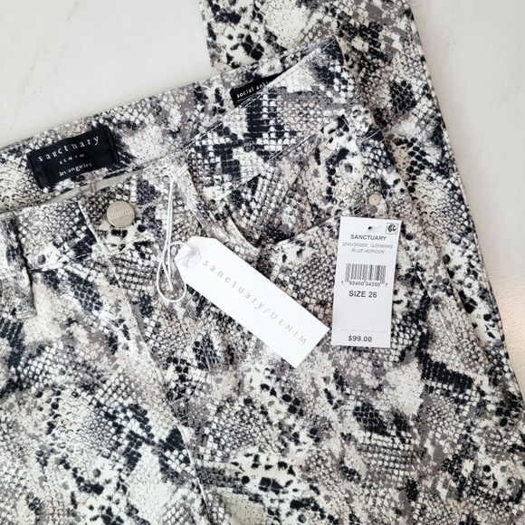 Sanctuary Denim Print Jeans NWT - Picture 6 of 13